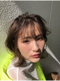 色っぽミディアムボブ