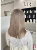 ケアブリーチハイトーンダブルカラーラテグレージュハイトーン