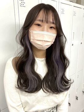 ムク 横浜店(muku) ダブルカラーピンクベージュベージュカラーケアブリーチレイヤー