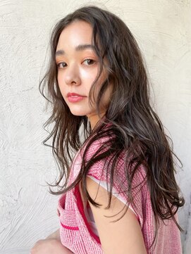 スティーロ 渋谷(Steelo) Steelo 大人パーマ風×オリーブベージュ