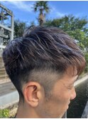 メッシュキャップハイライト×シルバーライラックブロンド