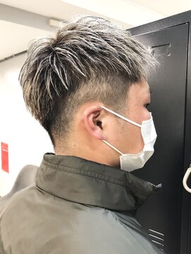 ベア(Bear) メンズカット/ツイスパ/ホワイトメッシュ