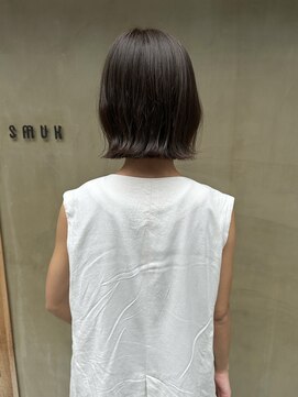 スムーク(smuk) 【smuk/スムーク】ぷつっとボブ/ボブ/ウェーブ巻き