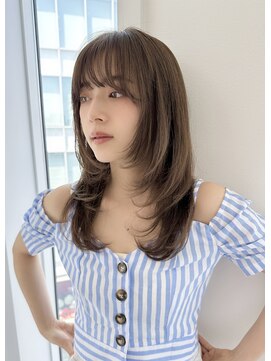 レミエ ダイカンヤマ(lemiie) 顔まわりが可愛いレイヤーロング レイヤーカット☆ウルフカット