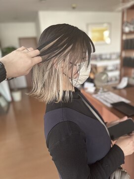 スタジオフィット(STUDIO FITTO) ●〇ホワイティベージュのインナーカラー〇●