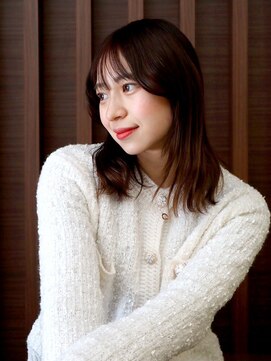 セシルヘアー 広島駅前店(Cecil hair) ゆる巻き/鎖骨ミディ/顔周りレイヤー/モテ髪