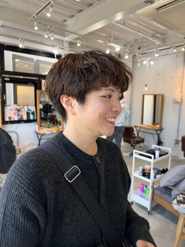 ロカ 表参道(loka) マッシュショート/ウェーブ[表参道/ブリーチ/ハイライト]Mai