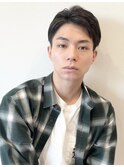 【 I. 】刈り上げツーブロックアップバング短髪黒髪 川口