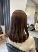 フルバング/似合わせカット/レッドブラウン/30代40代/人形町