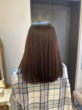 アンド ラ ブランシュ(&.La Blanche) レッドブラウン/ハッシュカット/フルバング/似合わせカット