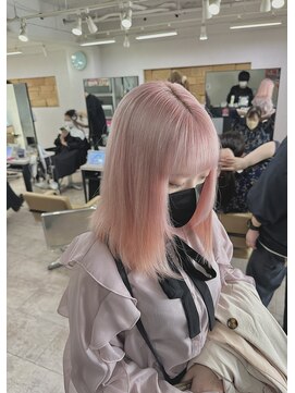 プライズ 成増店(prize) ピンクカラーピンクベージュシアーカラーハイトーン成増