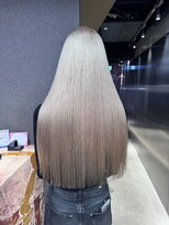 ペレ 栄店(PELE) デザインカラー/レイヤーカット/ウェットヘア/オリーブベージュ