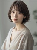 ★暗めカラーグランマッシュフェイスフレーミングデザインカラー