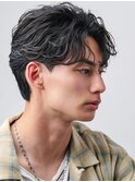 波巻きパーマメンズツイストスパイラルパーマニュアンスパーマ