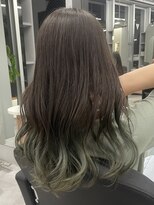 ジエクト ヴィシア(The Ect VIXIA) オリーブグレージュ/グラデーションカラー/裾カラー/カーキ