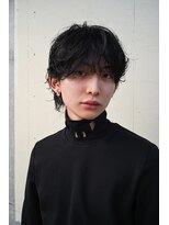 【ステップボーンカット】メンズレイヤーパーマ