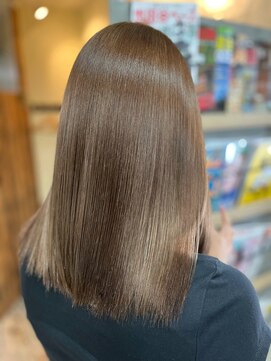 リプレイス(re place) 【replace】髪質改善(メテオ)グレージュカラー