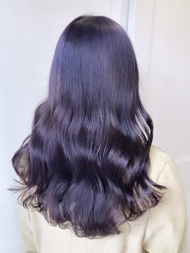 ジェイアンドビー(J＆B) [専門店]黒髪風ラベンダーバイオレットブルージュツヤ髪スタイル