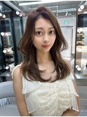 レイヤーカット小顔に見せるヘア/韓国ヘア/髪質改善/福岡/博多