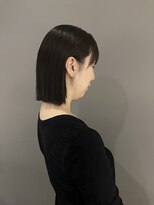 ヘアーエスクールシーユー 枚方T-SITE店(hair S.COEUR×Cu)&nbsp;ボブ×オリーブグレージュ/大阪枚方美容室