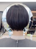 小顔ショート/フルバング/似合わせカット/自由が丘
