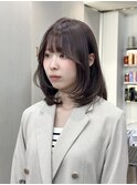 ◯ オリーブグレー/韓国/レイヤーカット/髪質改善/縮毛矯正/札幌