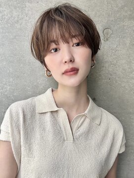 ロンド 銀座(Lond) ☆【春日】オリーブグレー/ショート/顔周りレイヤー/髪質改善8