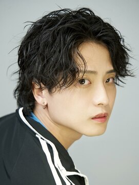 ルーシー 渋谷(LUCEY) センターパートフェザーパーマシャドウパーマメンズパーマ