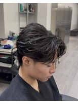 ビカムメンズヘアー 栄店(become men's hair)&nbsp;フェザーパーマ/毛流れ/センターパート