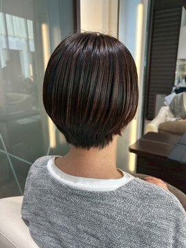 ブルーテーフ(Bleu Terre) 盛岡【大人ボブトレンドブラウン】40代50代オススメ入学式に◎