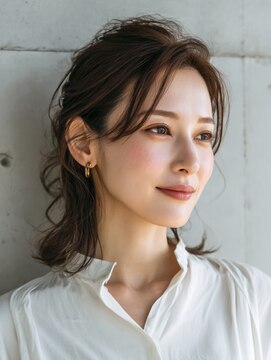 シュモレ フェリーク 検見川店 イメチェン/ピンクベージュ/アンブレラカラー/前髪/新検見川