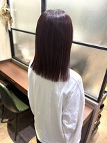 プチメゾントウキョウ(Petit Maison Tokyo) 切りっぱなしボブ_レッドブラウン