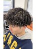 メンズカット×ハイライト×パーマ 平日￥13500 土日祝￥14500