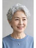 ・大人の上質ショートパーマ【eon】60代、ミセス