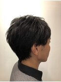 ツーブロック×ビジネスショート