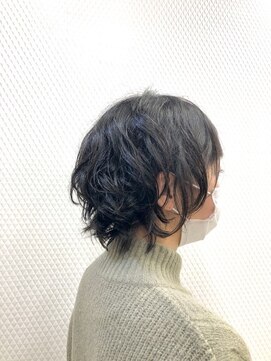 クオリス 上福岡店(QUALIS) 無造作パーマ/デジタルパーマ/ショート/透け感/ダークアッシュ