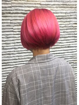 ララ 西川口(LaRA) ピンクが可愛いボブ　ケアブリーチver.（川口・西川口）