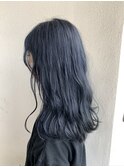 オルチャン×ネイビーブルー