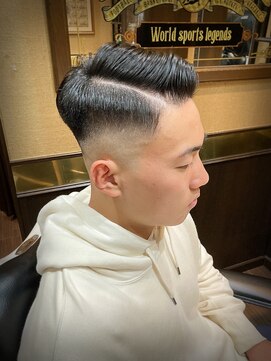 ヒロギンザバーバーショップ 大宮店(HIRO GINZA BARBER SHOP) 七三分けスキンフェード　大宮　バーバー