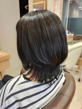 ヘアサロンアンドヘアメイクディー(hair salon hair make D) 仙台D　マッシュウルフ×ミディアムレイヤー×ウルフレイヤー