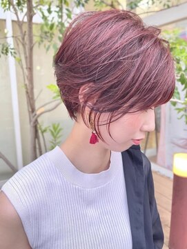 ウェーヴ 浜松小豆餅店(wave) 〈wave小豆餅店〉チェリーブラウン骨格見極めイメチェンショート