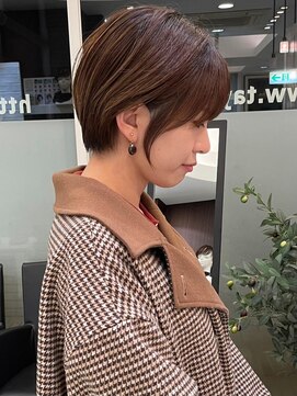 ロンドブルーム 天神大名店(Lond Bloom) ショコラアッシュベージュカラーボブ大人ショートボブショート