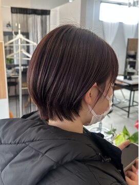 グラム 安城桜井店(gram) ショート_暖色カラー_ピンク