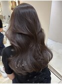 艶髪レイヤーカット韓国ヘアーグレージュ髪質改善トリートメント
