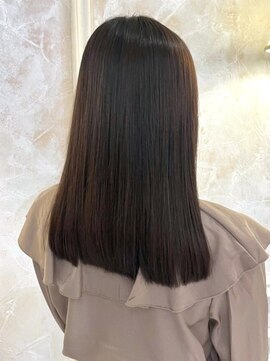 ダブルバイグリッター(W by GRITTERs) 縮毛矯正　ナチュラルブラウン　髪質改善ストレート