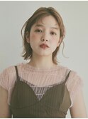 【 Clap 】大人可愛いボブ/顔まわりウェーブ/ニュアンスパーマ