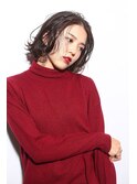 ~色っぽセンターパート~ ツヤ感大人ボブ