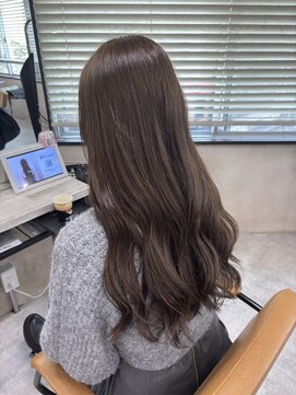 アジールヘア 東上野店(agir hair) ブリーチなし透明感オリーブベージュ【上野】
