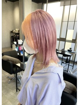 シエンゴールド(CIEN gold) ピンクカラー/オレンジカラー/ブリーチ#浜松駅#カラー#ブリーチ