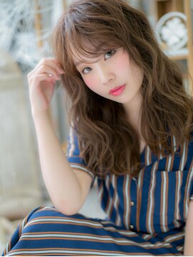 モッズヘア 越谷(mod's hair) 前髪パーマ韓国風巻き抜け感フェザーロングh4越谷20代30代40代